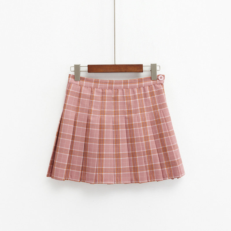 Online discount shop Australia - Harajuku womens korean style skirt style new plaid pleated skirt rock kawaii high waist skirt women clothing