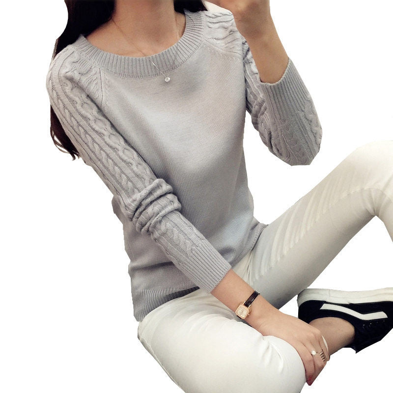 Online discount shop Australia - Knitting Patterns Womens Pullover Women Slim Long Sleeve
