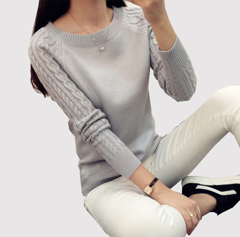 Online discount shop Australia - Knitting Patterns Womens Pullover Women Slim Long Sleeve