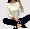 Online discount shop Australia - Knitting Patterns Womens Pullover Women Slim Long Sleeve