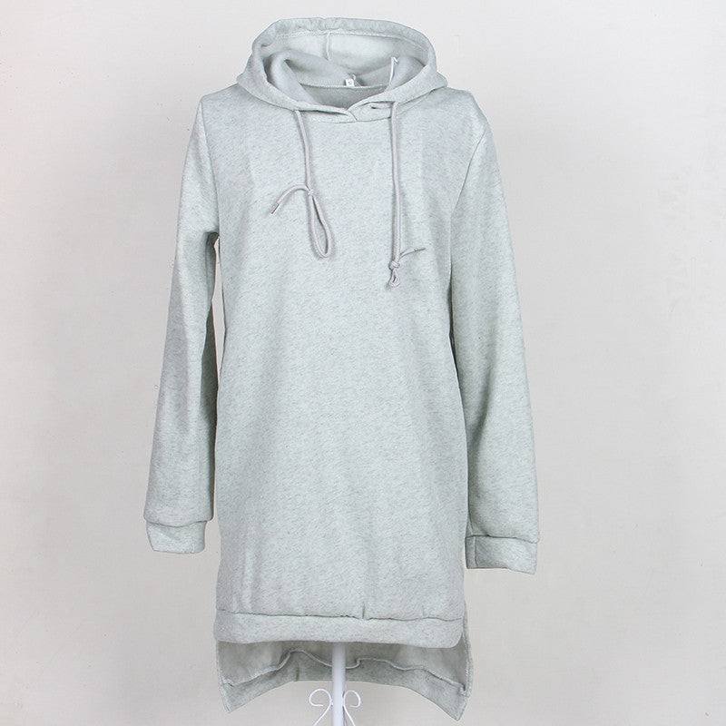 Online discount shop Australia - Hoodie Long Sleeve Slim College Style Women hoody Dress Letter Print with Hooded Front Pocket sweatshirt