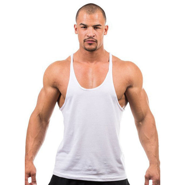Online discount shop Australia - 7 Colors Men Active Casual Tops Tees Sleeveless O-Neck Tops Loose Black White Gray Tops New KH659468