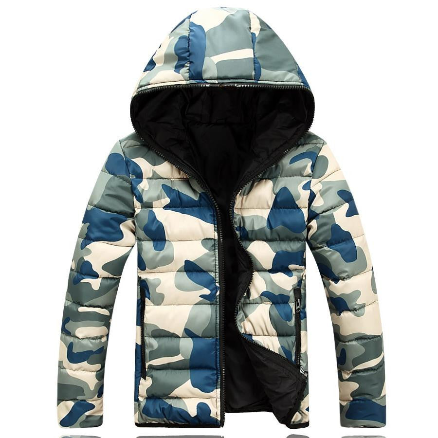 Online discount shop Australia - brand men's clothing jacket with hoodies outwear Warm Coat Male Solid coat Men casual Warm Down Jacket
