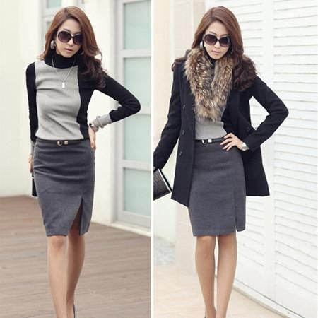 Women Long Sleeve Pullover Sweater Casual Women Turtleneck Tunic Blouses Tops