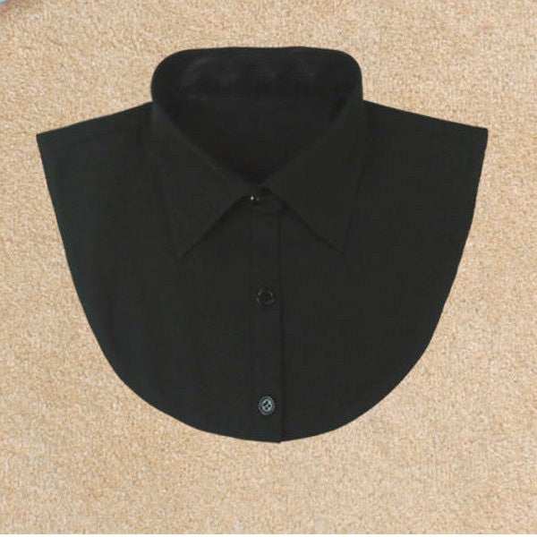 Online discount shop Australia - Fashion Women Lady Decor Fake Half Shirt Tops PeterPan Detachable Collar Unisex Tie Blouse