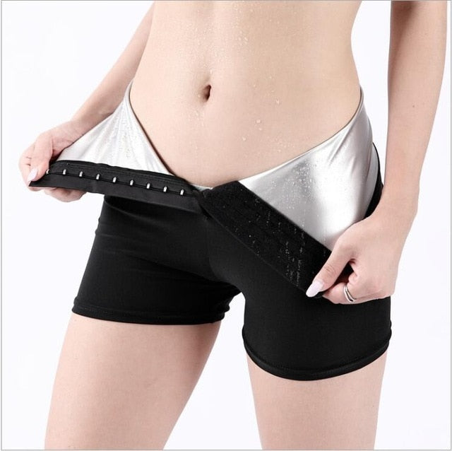 Sweat Sauna Pants Body Shaper Weight Loss Slimming Pants Women Waist Trainer Tummy Hot Thermo Sweat Leggings Fitness Workout