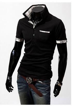 Men T-Shirts Man male Solid Short Sleeve Men Clothing T-shirts Tees