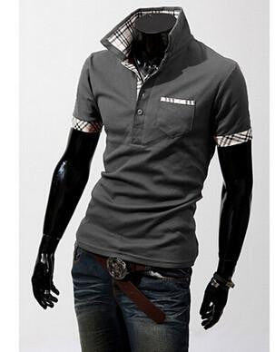 Men T-Shirts Man male Solid Short Sleeve Men Clothing T-shirts Tees