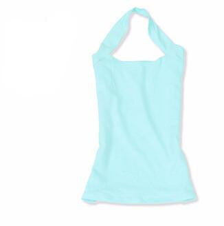 Women Halter Neck Sheath slim vest sexy camis soft Candy colors cotton shirt tank tops sleeveless garment for girl