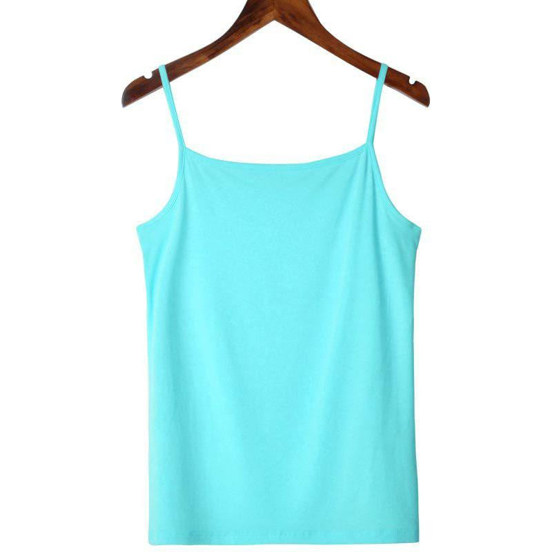 Women Tank Tops Ladies Sleeveless Solid Color Basic T Shirt Vest Tops