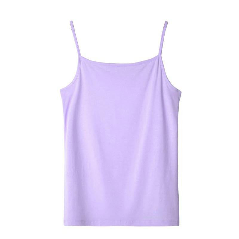 Women Tank Tops Ladies Sleeveless Solid Color Basic T Shirt Vest Tops