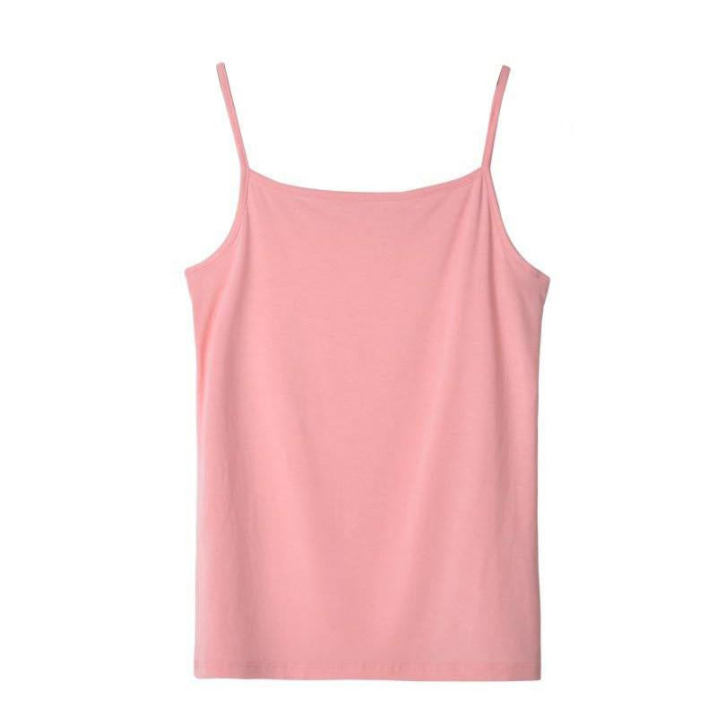 Women Tank Tops Ladies Sleeveless Solid Color Basic T Shirt Vest Tops