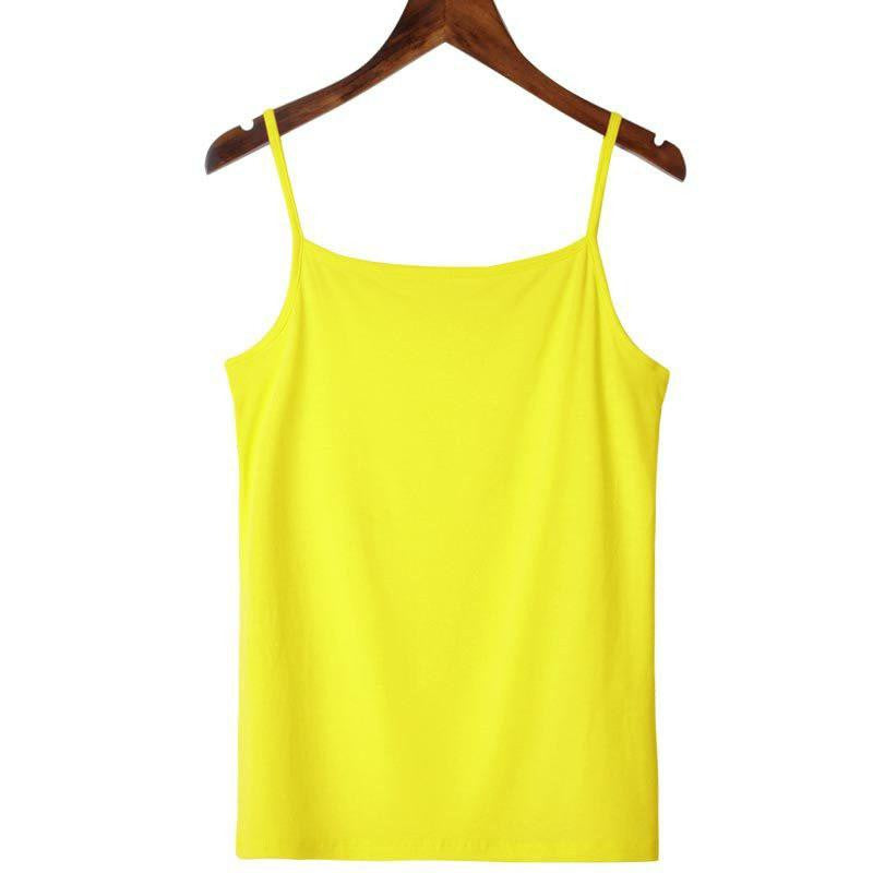 Women Tank Tops Ladies Sleeveless Solid Color Basic T Shirt Vest Tops