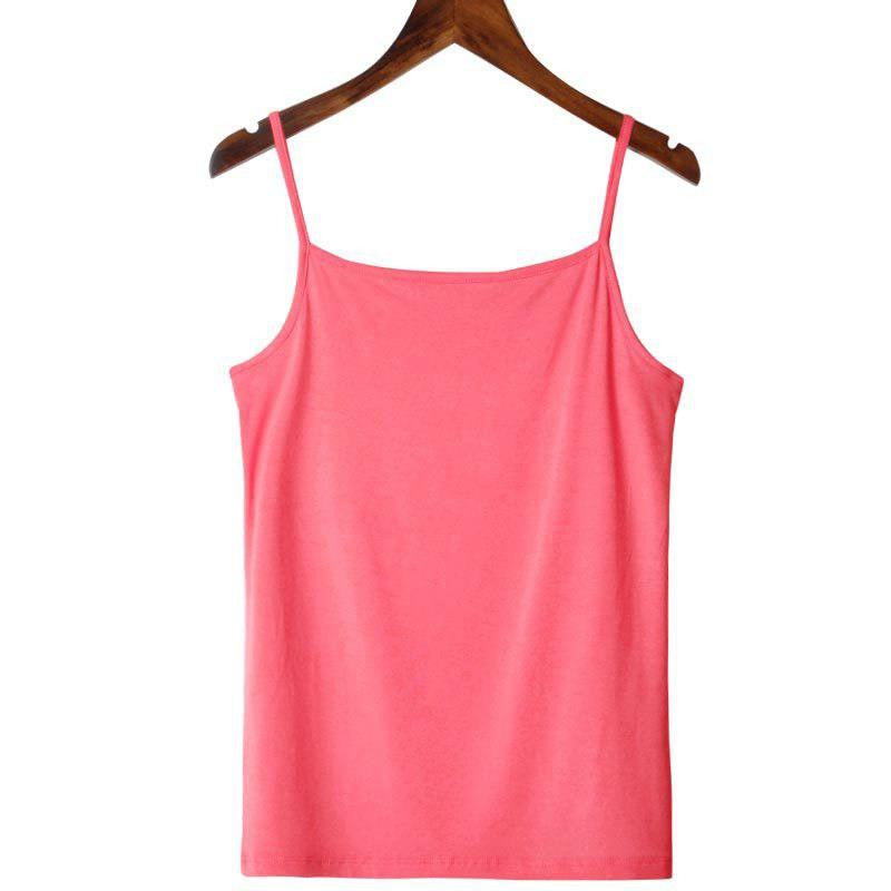 Women Tank Tops Ladies Sleeveless Solid Color Basic T Shirt Vest Tops