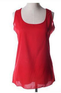 Online discount shop Australia - Fashion   Women Clothes Chiffon Vest Sleeveless Tops Causal t shirt Women Vest tops 16 colors Vest Fashion
