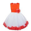 Online discount shop Australia - Kids Infant Girl Flower Petals Dress Children Bridesmaid Toddler Elegant Dress Pageant Vestido Infantil Tulle Formal Party Dress