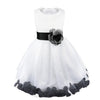 Online discount shop Australia - Kids Infant Girl Flower Petals Dress Children Bridesmaid Toddler Elegant Dress Pageant Vestido Infantil Tulle Formal Party Dress