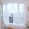 Multicolor 2 Pcs Sheer Voile Window Panel curtains DRAPE 200cm x 100cm