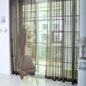 Multicolor 2 Pcs Sheer Voile Window Panel curtains DRAPE 200cm x 100cm