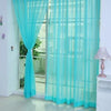 Multicolor 2 Pcs Sheer Voile Window Panel curtains DRAPE 200cm x 100cm