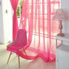 Multicolor 2 Pcs Sheer Voile Window Panel curtains DRAPE 200cm x 100cm