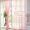 Multicolor 2 Pcs Sheer Voile Window Panel curtains DRAPE 200cm x 100cm