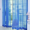 Multicolor 2 Pcs Sheer Voile Window Panel curtains DRAPE 200cm x 100cm