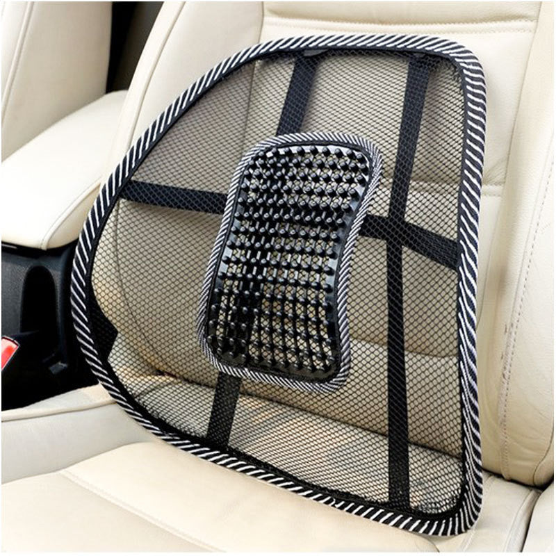 Elastic Lumbar Massage Back Support Office Home Car Mesh Seat Chair Cushion