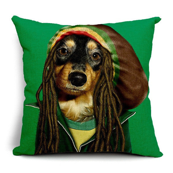 Personality Fashion Animal Creative Dog and Cat Imitate Star Show 3D decorative pillow Throw pillow covers Home