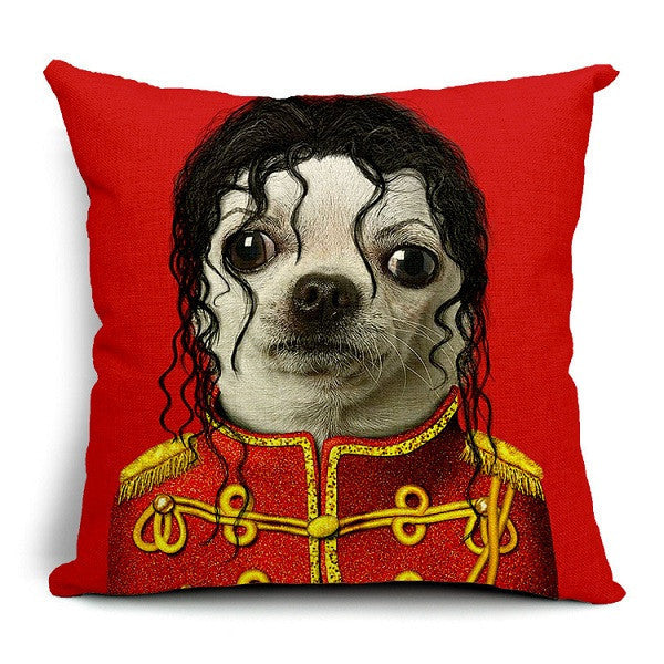 Personality Fashion Animal Creative Dog and Cat Imitate Star Show 3D decorative pillow Throw pillow covers Home