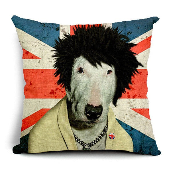 Personality Fashion Animal Creative Dog and Cat Imitate Star Show 3D decorative pillow Throw pillow covers Home