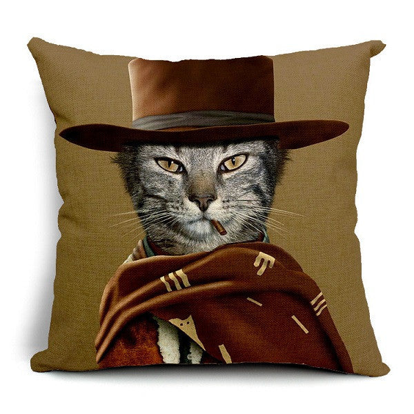 Personality Fashion Animal Creative Dog and Cat Imitate Star Show 3D decorative pillow Throw pillow covers Home