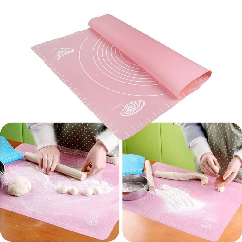 Silicone Non-stick Large Baking Mat Cake Baking Mat Silicone Cake Fondant Baking Mat Pad Liners Rolling Dough Pastry 50*40cm