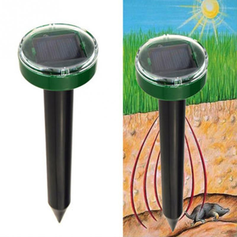Useful Solar Power Eco-Friendly Ultrasonic Gopher Mole Snake Mouse Pest Reject Repeller Control for Garden & Yard