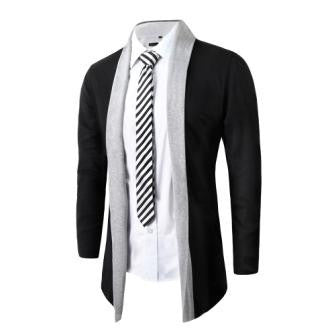 Online discount shop Australia - men Jacket and coat wool long sleeve slim Lapel collar england fashion style men clothes DM#6