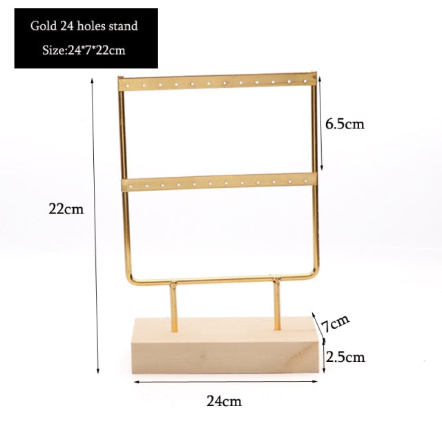 New Steel Stand for Earrings Pendants Bracelets Jewelry Display Stud Earrings Holder Jewellery Rack 3 Colors