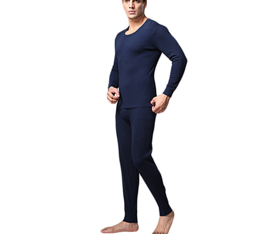 Online discount shop Australia - Best quality brand Gray men Thermal underwear cashmere o-neck long johns pantalon termico 23hfx