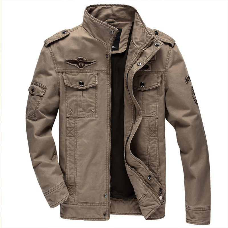 Online discount shop Australia - Jacket Brand Jacking man jackets Men coats Army Military High quality Stand collar Jacket M-6XL