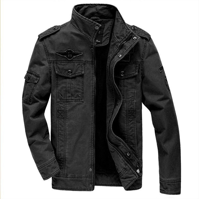 Online discount shop Australia - Jacket Brand Jacking man jackets Men coats Army Military High quality Stand collar Jacket M-6XL