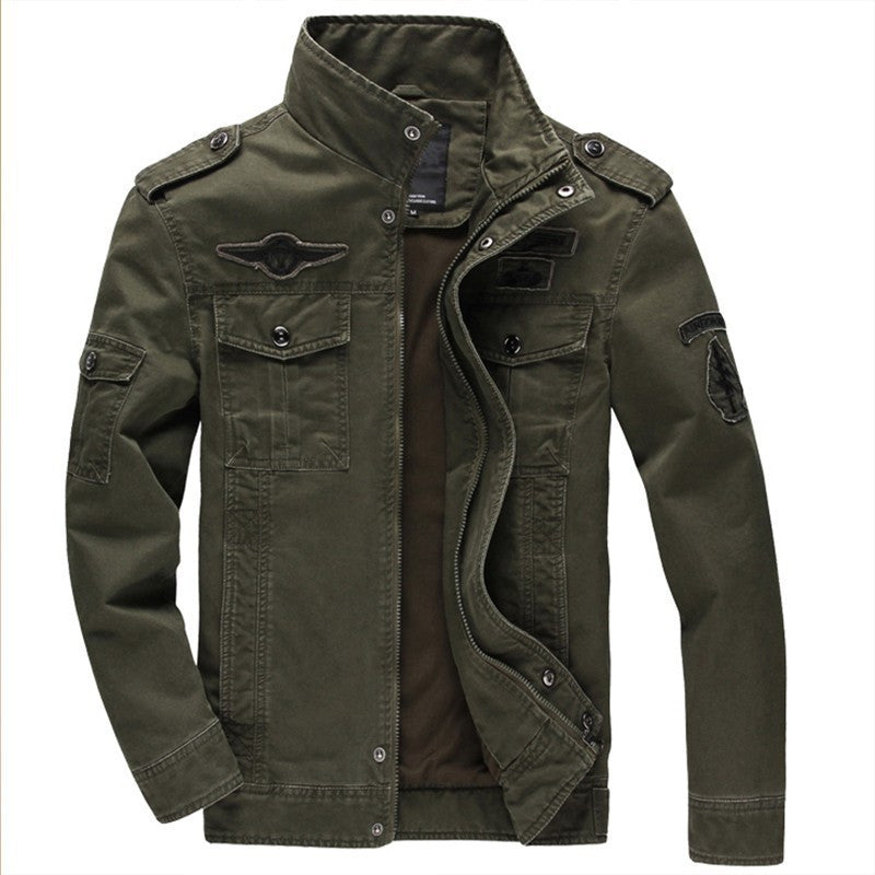 Online discount shop Australia - Jacket Brand Jacking man jackets Men coats Army Military High quality Stand collar Jacket M-6XL