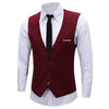 Online discount shop Australia - Men's Classic Formal Business Slim Fit Chain Dress Vest Suit Tuxedo Waistcoat