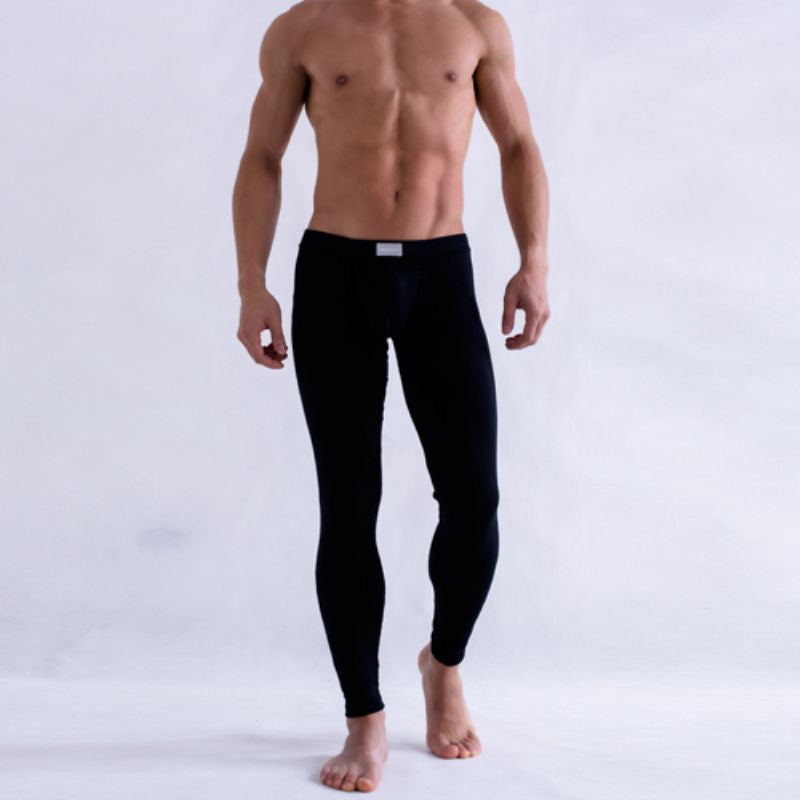Online discount shop Australia - men long johns male girdle pants male fashion cotton lycra long johns for hot&sexy men bodysuit underpants legging tight