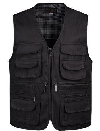 Online discount shop Australia - Man Vests Sleeveless Waistcoat With Many Male Gilet Coat Pockets Jacket Mens Vest Down