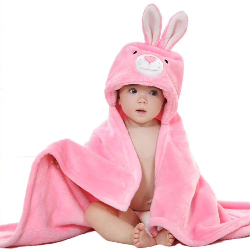 Soft Baby blanket Animal Shape Hooded Towel Lovely Baby blanket High Baby Hooded Bathrobe For born Infants