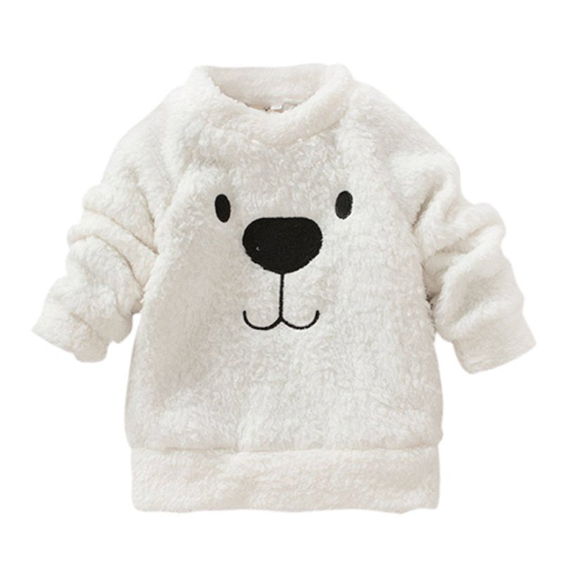 Online discount shop Australia - Kids Baby Long Sleeve Sweater Tops Crew Neck Casual Warm Pullover Blouse L34