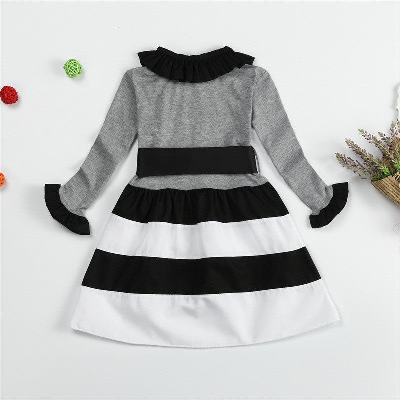 Online discount shop Australia - Girls Striped Dresses Baby Girl Dress Kids Clothes Party Wear Toddler Dresses For Children Clothes