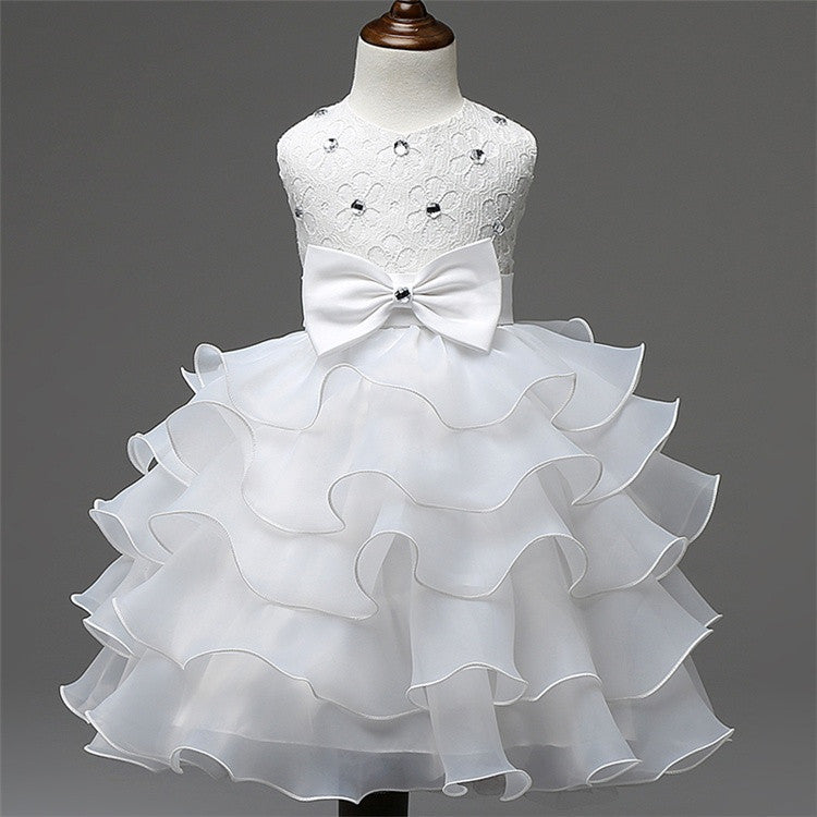 Online discount shop Australia - Girl Dress 3-8 Years Floral Baby Girls Dress Vestidos 6 Colors Wedding Party Baby Clothes