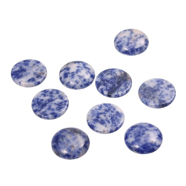 Purple Amethysts Natural Stone Beads Round Loose Beads Cabochon Cameo Pendants Base Tray For Jewelry