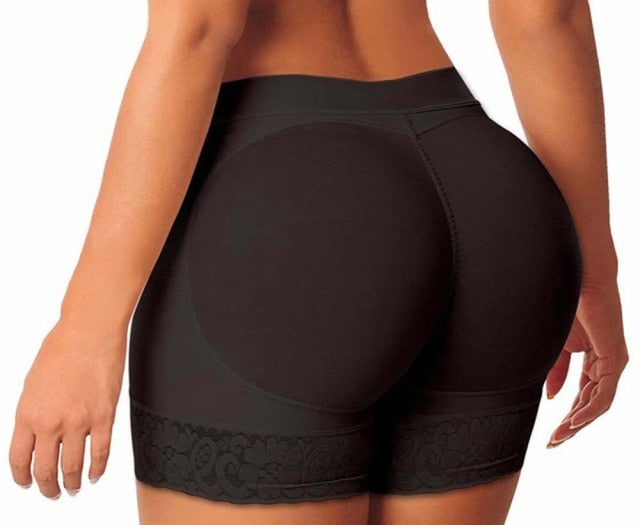 Women Body Shaper Padded Shorts Butt Lifter Tummy Control Panties High  Waist Padding Boyshort Pads Booty