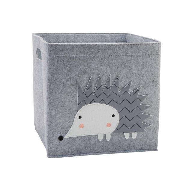 Creative Cartoon Animal Storage Box Felt Fabric Cube Nursery Shelf Home Closet Folding Storage Basket For Kids Toys Organizer